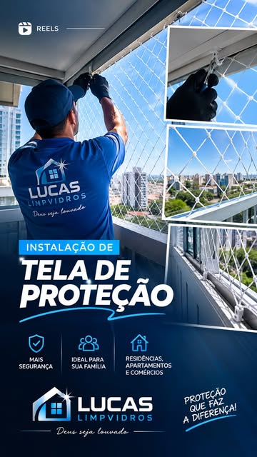Rodo e haste na janela